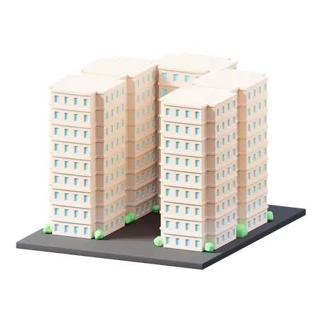 Wohnung  3D Illustration