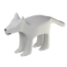 wolf emoji 3d