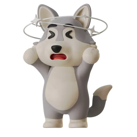 Wolf Headache  3D Icon