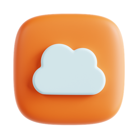 Wolke  3D Icon