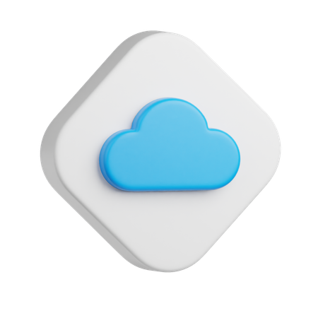 Wolke  3D Icon