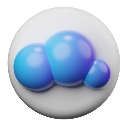 Wolke  3D Icon
