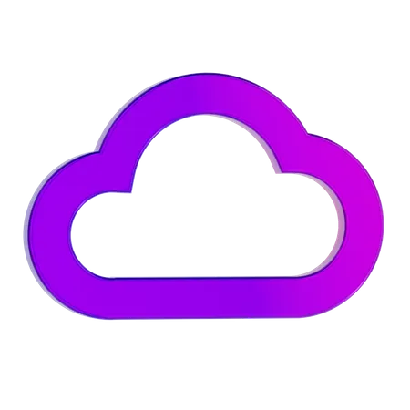 Wolke  3D Icon