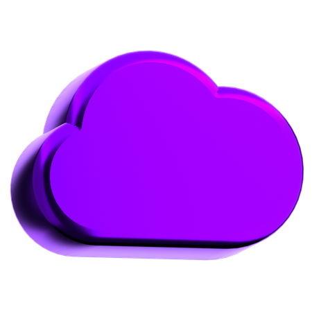 Wolke abstrakt form  3D Icon