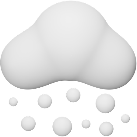 Wolkenhagel  3D Icon