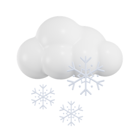 Wolke schnee  3D Icon