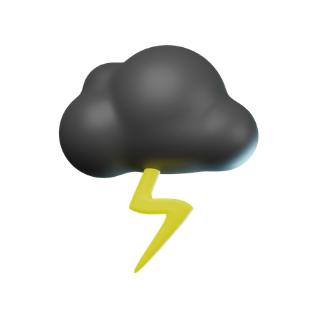 Wolke gewitter  3D Icon