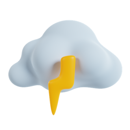 Wolke gewitter  3D Icon