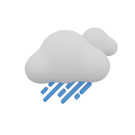 Wolke regen sturm wetter  3D Icon