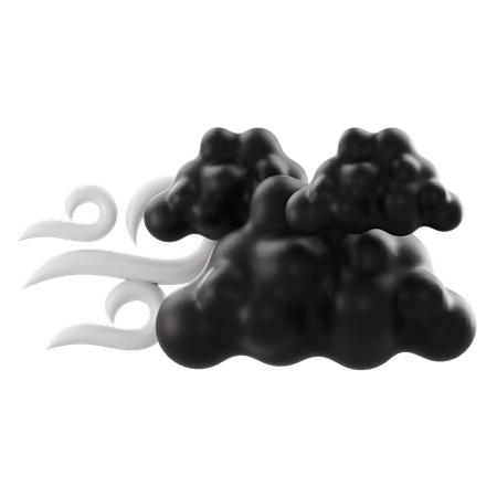 Wolken und Wind  3D Icon