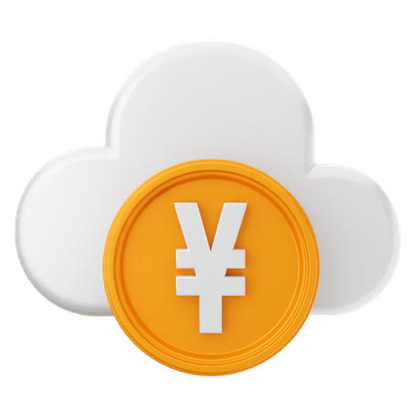Wolken-Yen  3D Icon