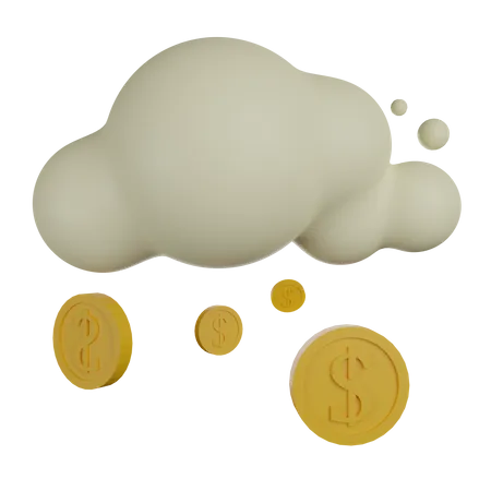 Cloud-Geld  3D Icon