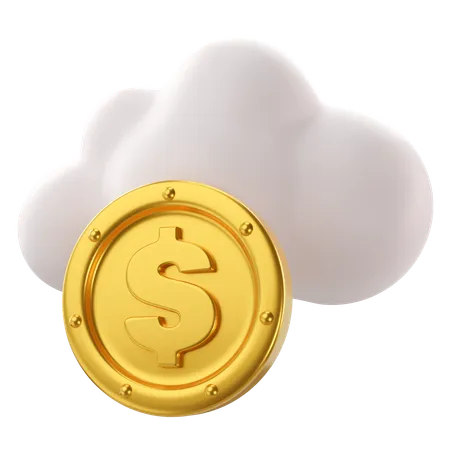 Cloud-Geld  3D Icon