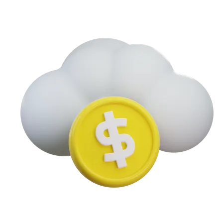 Cloud-Geld  3D Icon