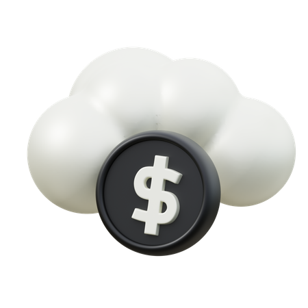 Cloud-Geld  3D Icon