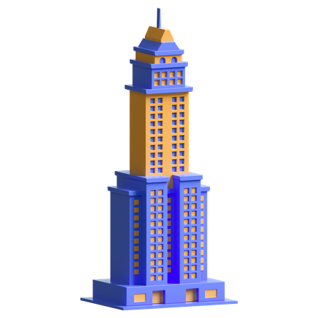 Wolkenkratzer  3D Illustration