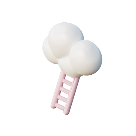 Wolke leiter  3D Illustration