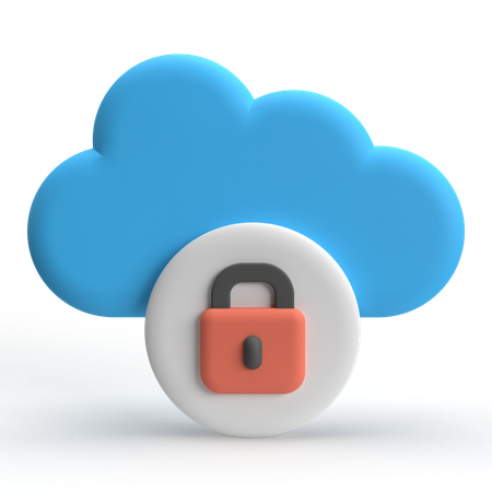 Cloud-Sperre  3D Icon