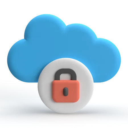 Cloud-Sperre  3D Icon