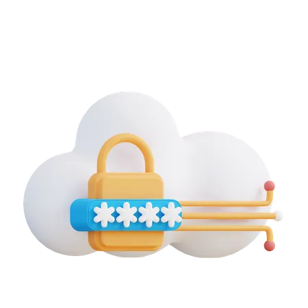 Cloud-Sperre  3D Icon