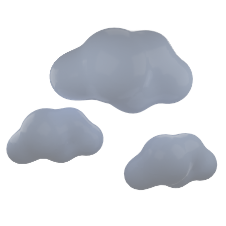 Wolkiges Wetter  3D Icon