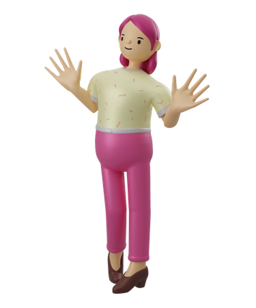 Woman 3D Illustration