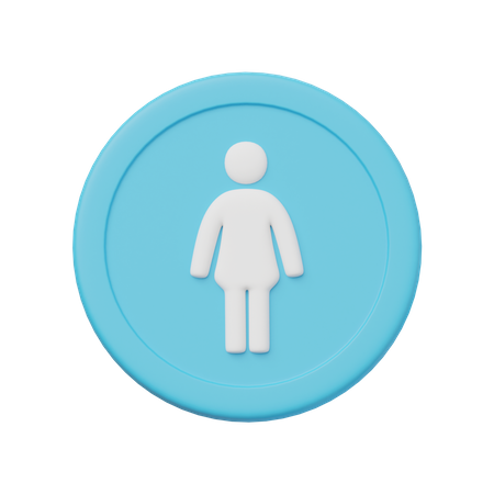Woman  3D Icon
