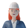 woman engineer 3d logos
