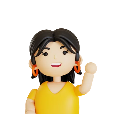 Woman Avatar  3D Icon