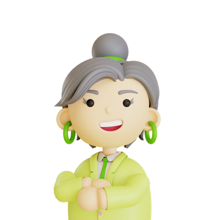 Woman Character  3D Icon