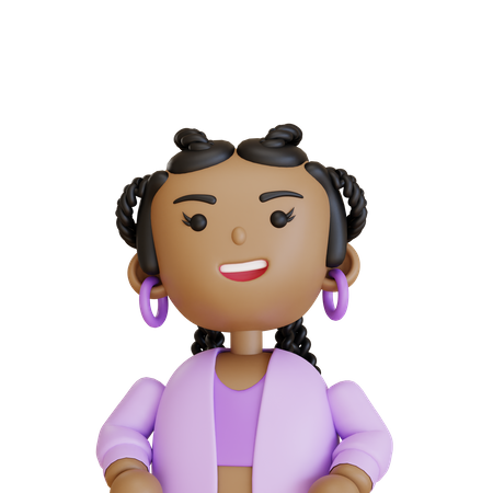 Woman Character  3D Icon