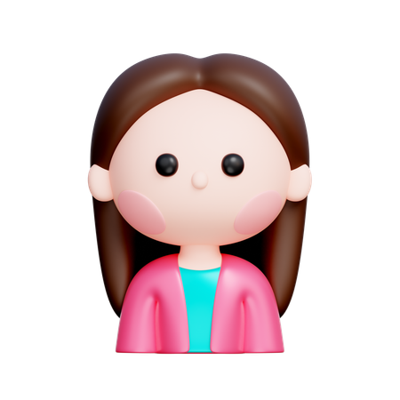 Woman Character  3D Icon