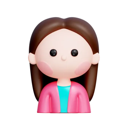 Woman Character  3D Icon