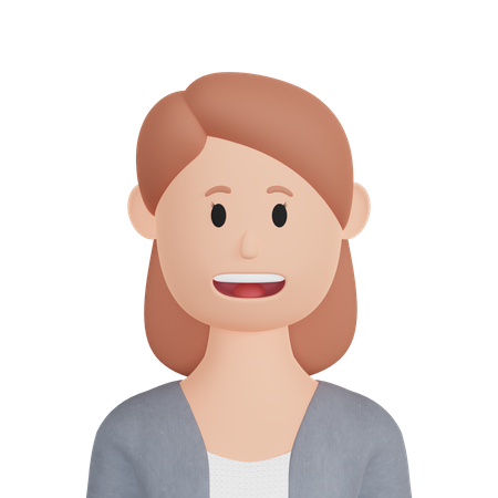 Woman character  3D Icon