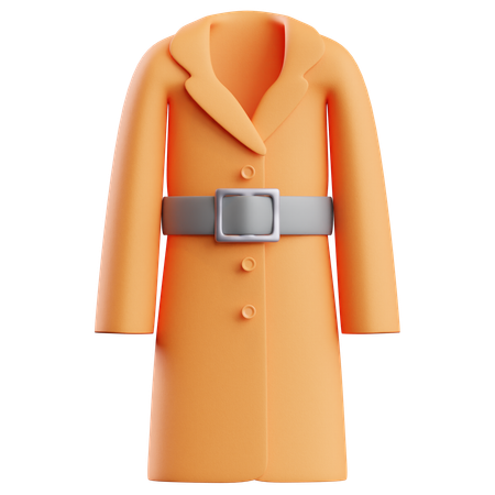 Woman Coat  3D Icon