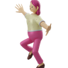 girl dancing emoji 3d