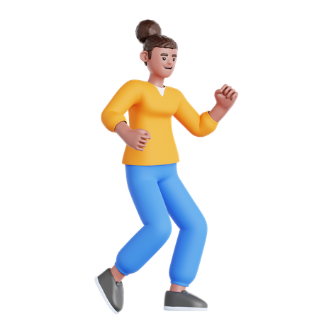 Woman Dancing  3D Icon