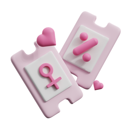 Woman Day Discount  3D Icon