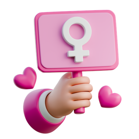 Woman Days Board  3D Icon