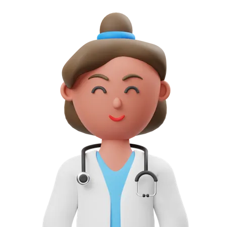 Woman Doctor  3D Illustration