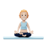 3d yoga pose emoji