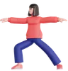 Woman Doing Yoga Exercise