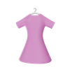 3d female dress illustration