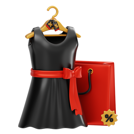 Woman Dress Sale  3D Icon