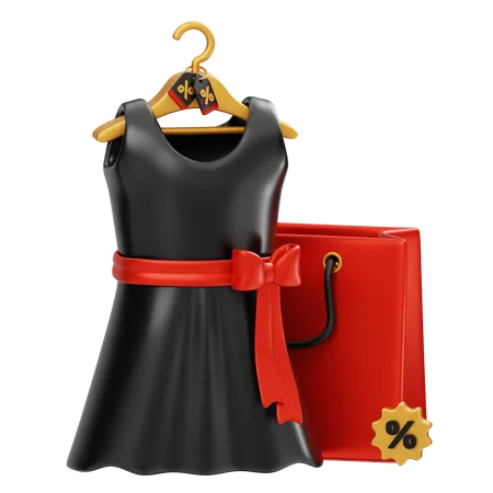 Woman Dress Sale  3D Icon