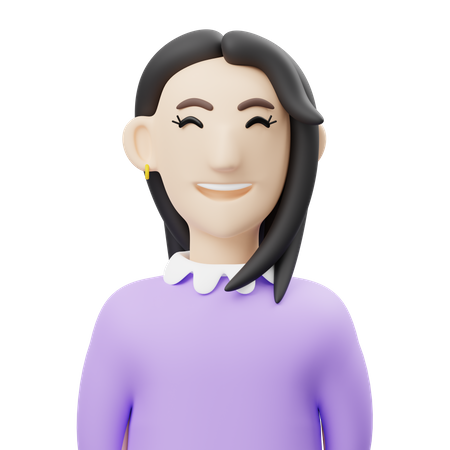 Woman Employee  3D Illustration