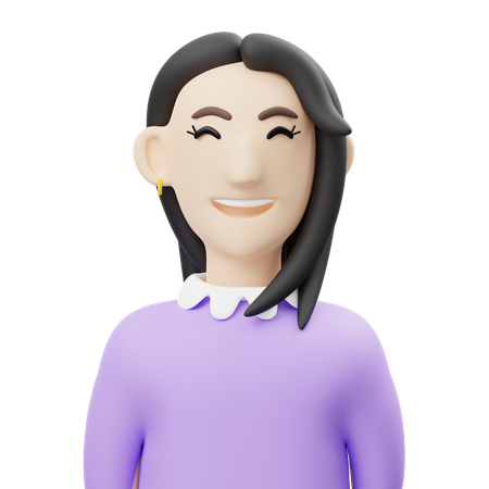 Woman Employee 3D Illustration