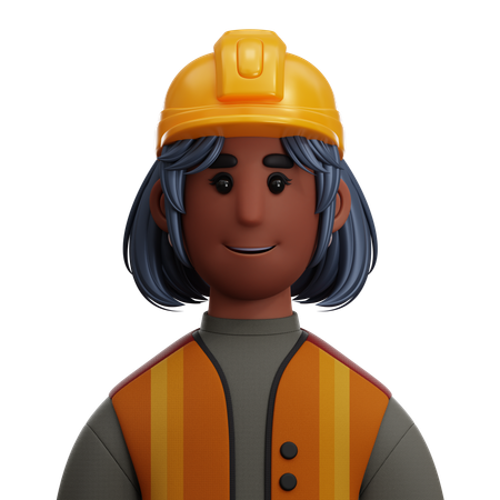 WOMAN ENGINEER  3D Icon