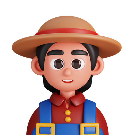 Woman Farmer  3D Icon