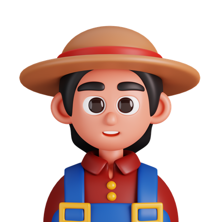 Woman Farmer  3D Icon